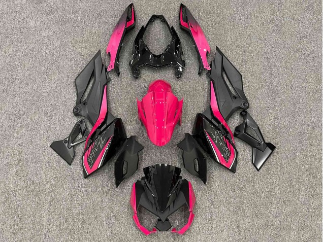 2018-2024 Kawasaki Z400 Motorcycle Fairings - Matte Black Bright Pink Canada for Sale