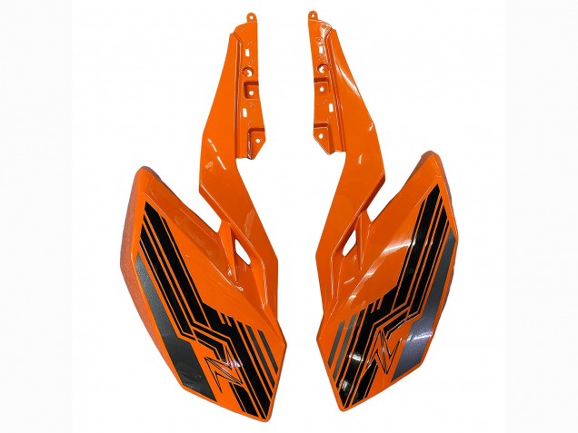 2018-2024 Kawasaki Z400 Motorcycle Fairings - Orange Glossy Black Canada for Sale