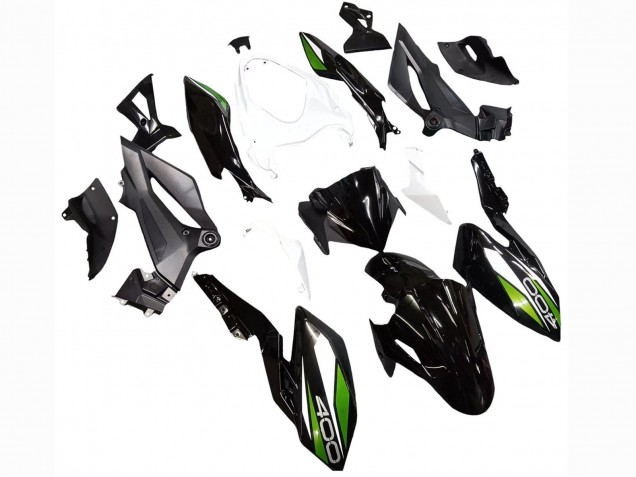 2018-2024 Kawasaki Z400 Motorcycle Fairings - White Glossy Black Green Canada for Sale