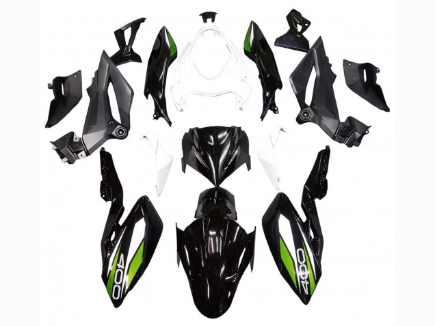 2018-2024 Kawasaki Z400 Motorcycle Fairings - White Glossy Black Green Canada for Sale