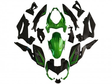 2018-2024 Kawasaki Z400 Motorcycle Fairings - Green Matte Black Canada for Sale