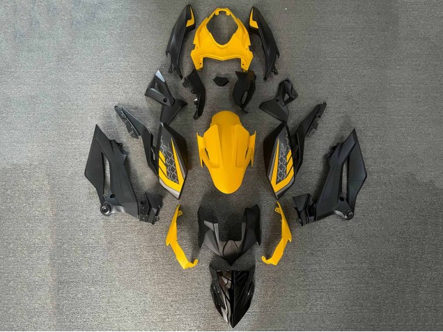 2018-2024 Kawasaki Z400 Motorcycle Fairings - Yellow Black Canada for Sale