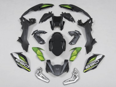 2017-2019 Kawasaki Ninja Z650 Motorcycle Fairings - Black Green Silver Canada for Sale