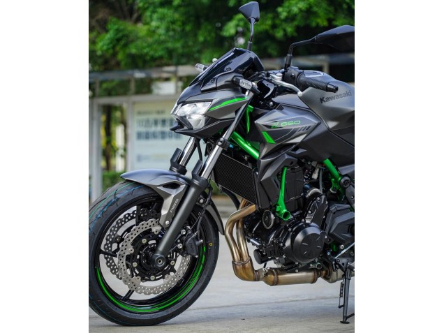2020-2023 Kawasaki Ninja Z650 Motorcycle Fairings - Black Green Canada for Sale