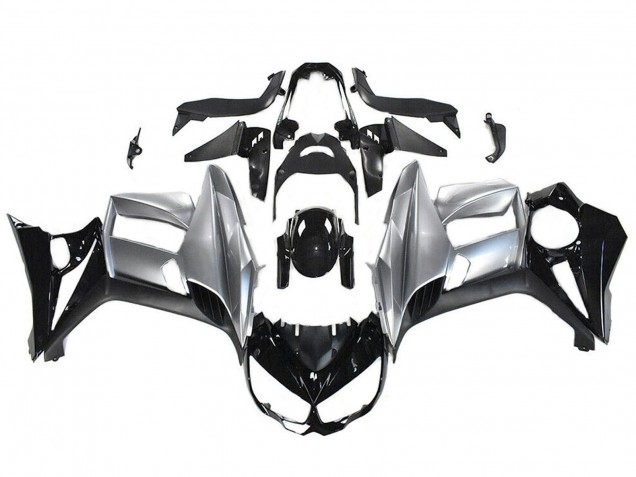 2010-2016 Kawasaki Z1000SX Motorcycle Fairings - Glossy Black Silver Canada for Sale