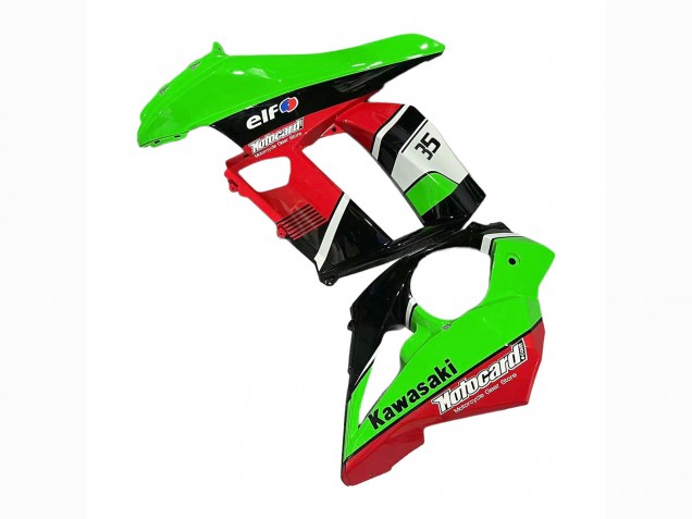 2010-2016 Kawasaki Z1000SX Motorcycle Fairings - Green Red Glossy Black Elf 35 Canada for Sale