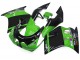 1989-1990 Kawasaki ZXR250 Motorcycle Fairings - Green Glossy Black Elf Touch4 Bridgestone Canada for Sale