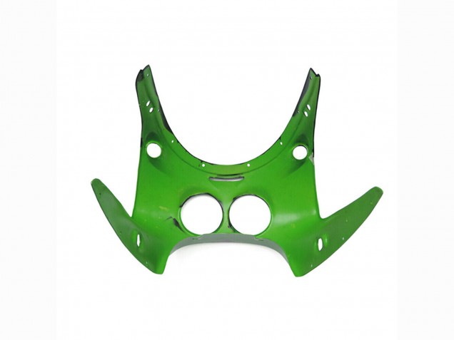 1989-1990 Kawasaki ZXR250 Motorcycle Fairings - Green Glossy Black Elf Touch4 Bridgestone Canada for Sale