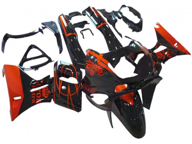 1993-2007 Kawasaki ZZR400 Motorcycle Fairings - Glossy Black Red Corona Extra Canada for Sale