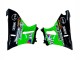 1993-2007 Kawasaki ZZR400 Motorcycle Fairings - Green Glossy Black Green Monster Elf Touch4 Bridgestone Canada for Sale