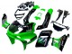 1998-2003 Kawasaki ZZR600 Motorcycle Fairings - Green Black Monster Elf Canada for Sale