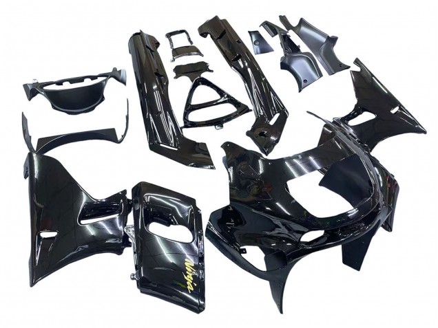 1998-2003 Kawasaki ZZR600 Motorcycle Fairings - Glossy Black Gold Ninja Canada for Sale