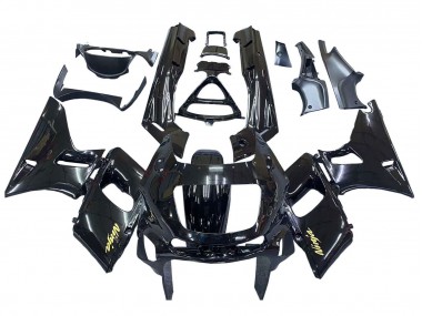 1998-2003 Kawasaki ZZR600 Motorcycle Fairings - Glossy Black Gold Ninja Canada for Sale