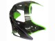 1993-2007 Kawasaki ZZR400 Motorcycle Fairings - Green Glossy Black Flame Canada for Sale