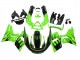 1993-2007 Kawasaki ZZR400 Motorcycle Fairings - Green Glossy Black Flame Canada for Sale