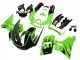 1998-2003 Kawasaki ZZR600 Motorcycle Fairings - Green Glossy Black Flame Canada for Sale