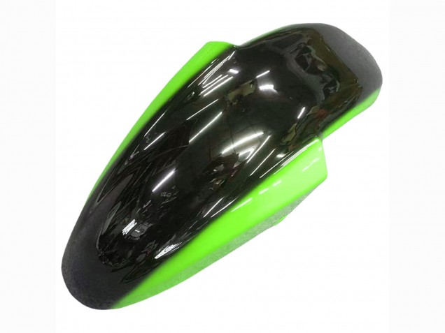 1998-2003 Kawasaki ZZR600 Motorcycle Fairings - Green Glossy Black Flame Canada for Sale
