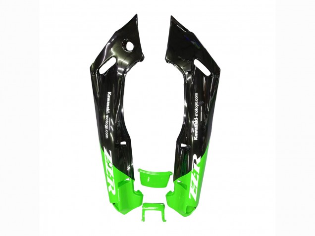 1998-2003 Kawasaki ZZR600 Motorcycle Fairings - Green Glossy Black Blue Monster Elf Touch4 Bridgestone Canada for Sale