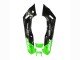 1998-2003 Kawasaki ZZR600 Motorcycle Fairings - Green Glossy Black Blue Monster Elf Touch4 Bridgestone Canada for Sale