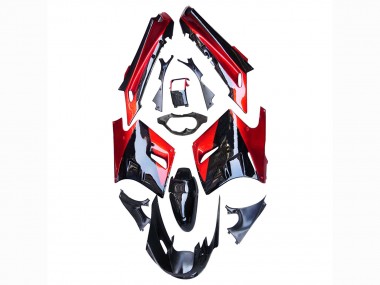 1990-1992 Kawasaki ZZR1100 Motorcycle Fairings - Red Glossy Black Canada for Sale