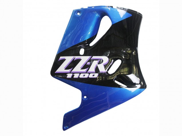 1990-1992 Kawasaki ZZR1100 Motorcycle Fairings - Blue Glossy Black Canada for Sale