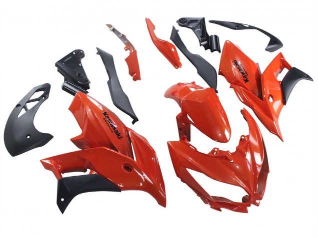 2015-2021 Kawasaki Versys 650 Motorcycle Fairings - Red Matte Black Canada for Sale