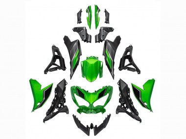 2022-2025 Kawasaki Versys 650 Motorcycle Fairings - Green Glossy Black Canada for Sale
