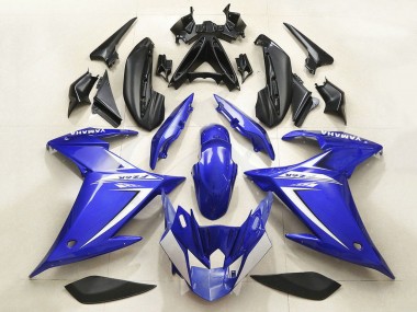 2009-2015 Yamaha FZ6R Motorcycle Fairing - Blue White Canada for Sale