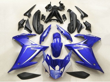 2009-2015 Yamaha FZ6R Motorcycle Fairing - Blue White Canada for Sale