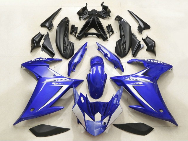2009-2015 Yamaha FZ6R Motorcycle Fairing - Blue White Canada for Sale