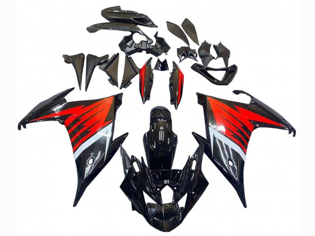 2009-2015 Yamaha FZ6R Motorcycle Fairing - Black Red White Canada for Sale