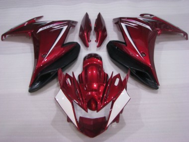 2009-2015 Yamaha FZ6R Motorcycle Fairings - Red White Black Canada for Sale