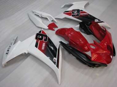 2009-2015 Yamaha FZ6R Motorcycle Fairings - Red White Black 6 Canada for Sale
