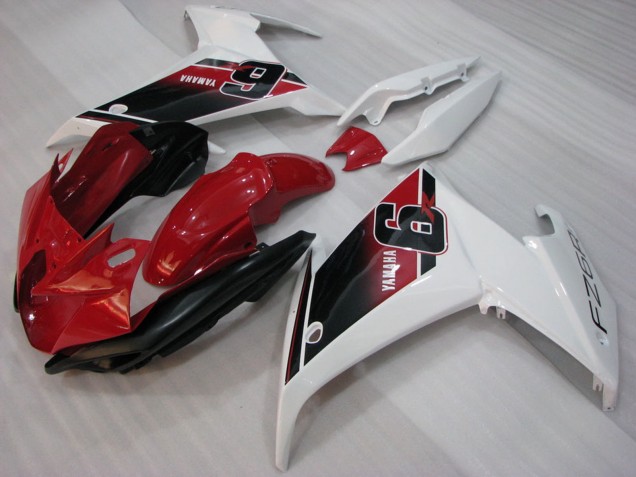 2009-2015 Yamaha FZ6R Motorcycle Fairings - Red White Black 6 Canada for Sale
