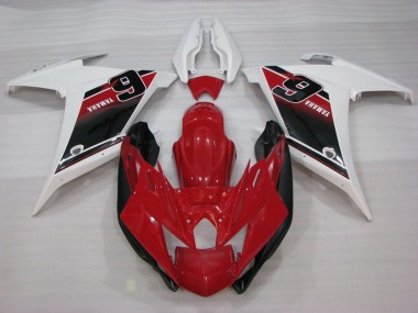 2009-2015 Yamaha FZ6R Motorcycle Fairings - Red White Black 6 Canada for Sale