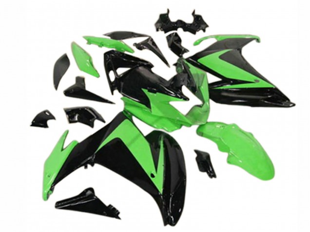 2009-2015 Yamaha FZ6R Motorcycle Fairings - Glossy Black Green Canada for Sale