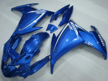 2009-2015 Yamaha FZ6R Motorcycle Fairings - Blue White Canada for Sale