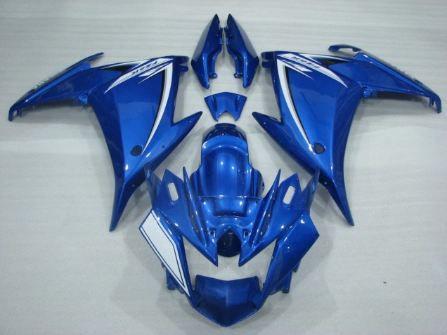 2009-2015 Yamaha FZ6R Motorcycle Fairings - Blue White Canada for Sale