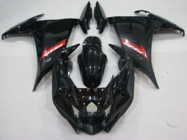 2009-2015 Yamaha FZ6R Motorcycle Fairings - Glossy Black Red Canada for Sale