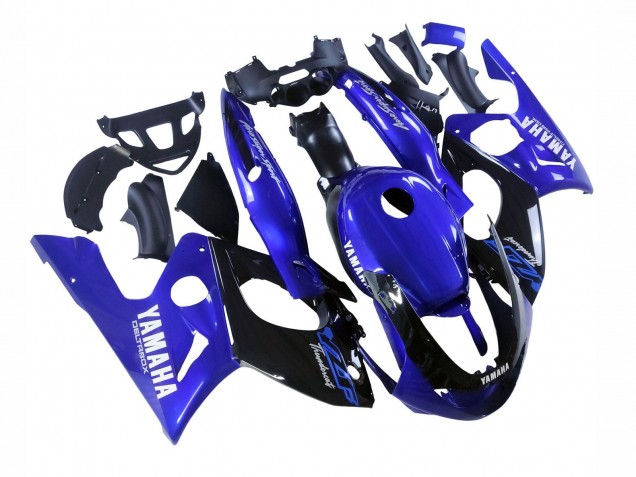1996-2007 Yamaha YZF600R Thundercat Motorcycle Fairings - Blue Glossy Black Canada for Sale