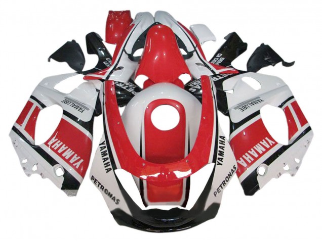 1996-2007 Yamaha YZF600R Thundercat Motorcycle Fairings - White Red Black Petronas Yamalube Canada for Sale
