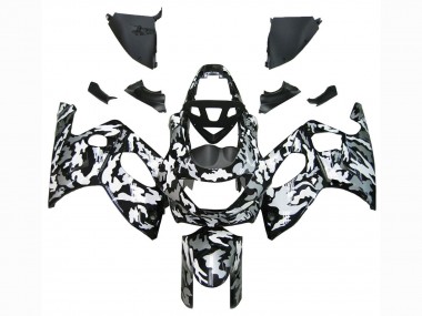 1996-2007 Yamaha YZF600R Thundercat Motorcycle Fairings - Black White Grey Camouflage Canada for Sale