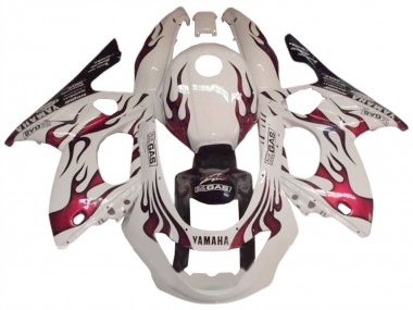 1996-2007 Yamaha YZF600R Thundercat Motorcycle Fairing - White Dark Red Canada for Sale