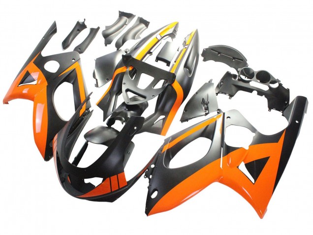 1996-2007 Yamaha YZF600R Thundercat Motorcycle Fairings - Black Orange Canada for Sale