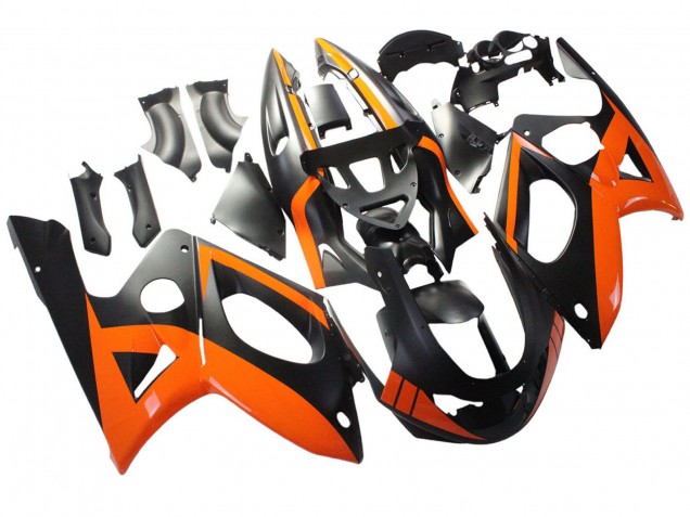 1996-2007 Yamaha YZF600R Thundercat Motorcycle Fairings - Black Orange Canada for Sale