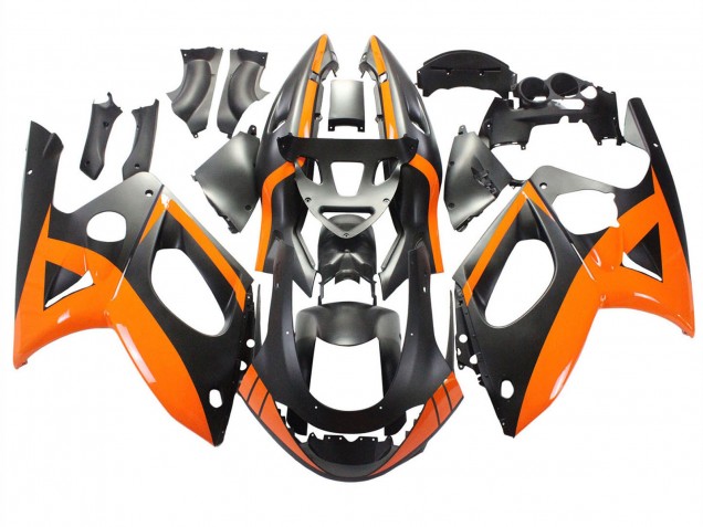 1996-2007 Yamaha YZF600R Thundercat Motorcycle Fairings - Black Orange Canada for Sale