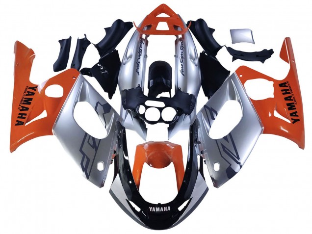 1996-2007 Yamaha YZF600R Thundercat Motorcycle Fairings - Orange Grey Glossy Black Canada for Sale