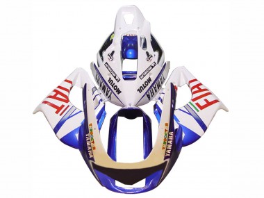 1997-2007 Yamaha YZF 1000R Thunderace Motorcycle Fairings - White Blue Fiat Motul Canada for Sale