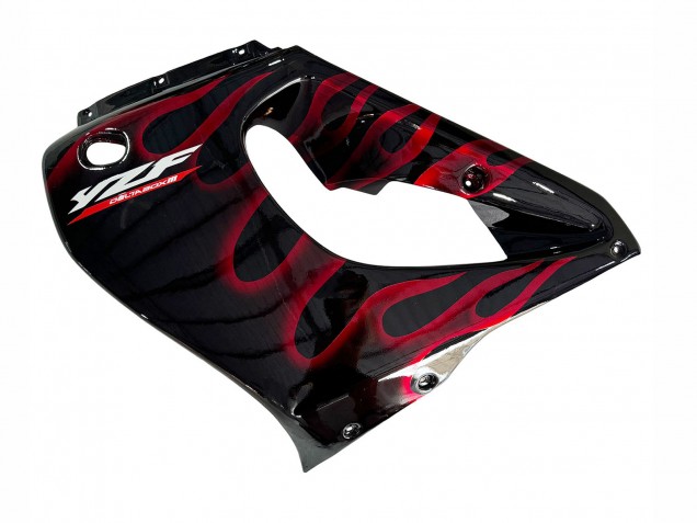 1997-2007 Yamaha YZF 1000R Thunderace Motorcycle Fairing Kits - Black with Red Flame Canada for Sale