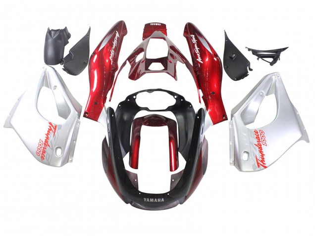 1997-2007 Yamaha YZF 1000R Thunderace Motorcycle Fairings - Red Silver Thunderace Canada for Sale